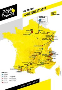 TDF 19 - 0 CARTE PARCOURS (cyclingnews)